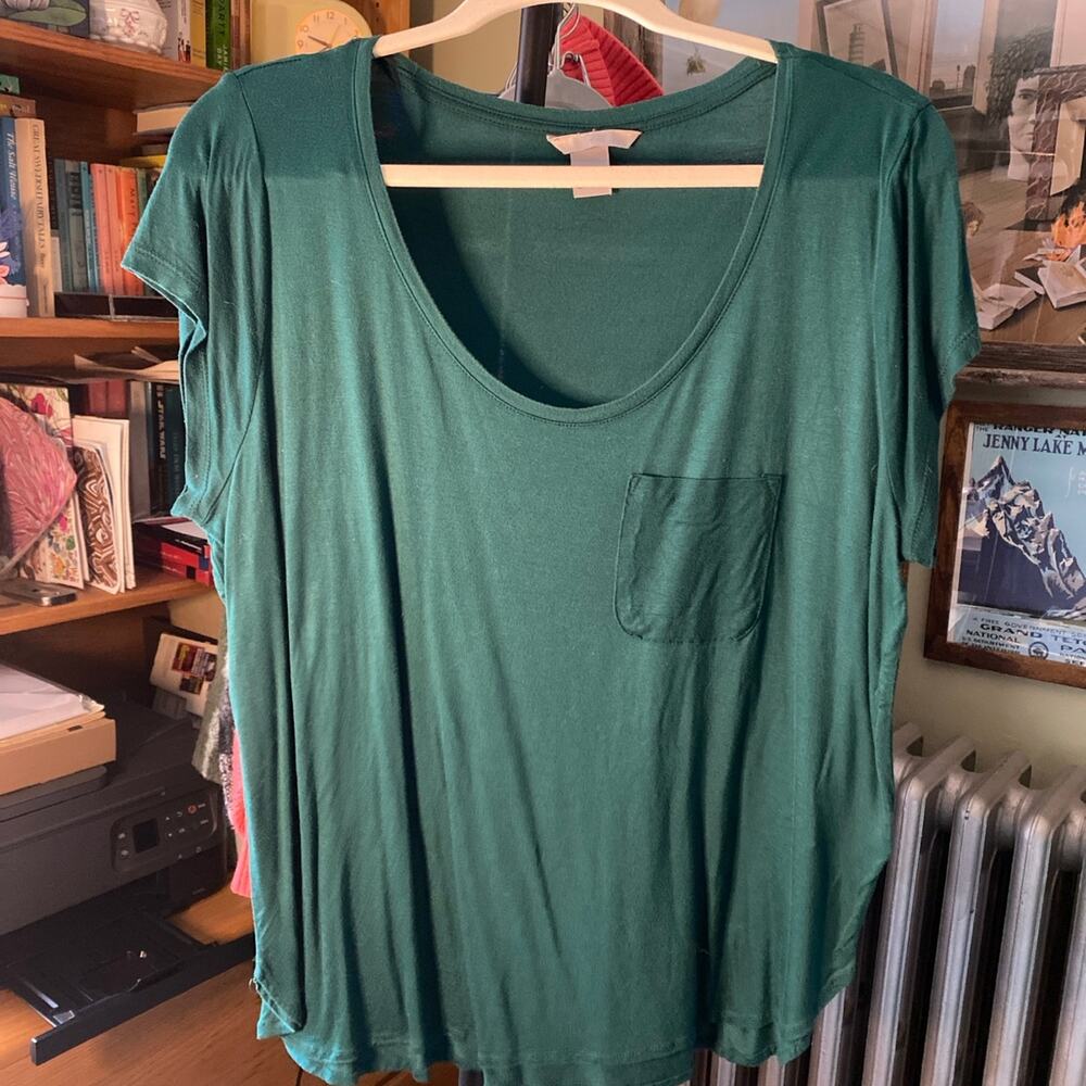 H&M scoop neck pocket tee